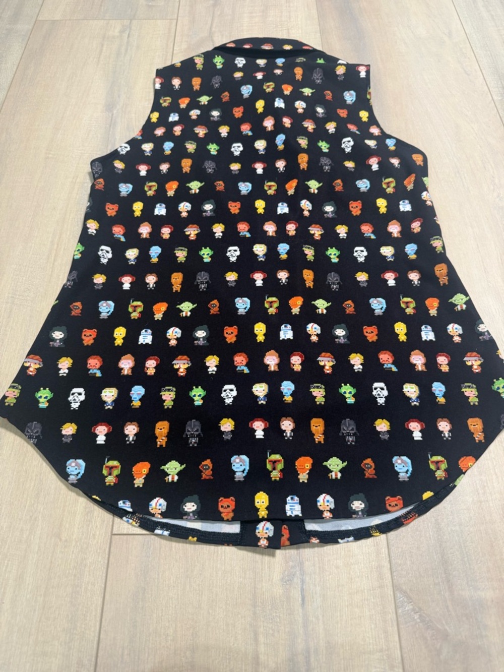 BlackMilk Star Wars Icon Print Top - Black with Multicolor - Picture 2 of 4
